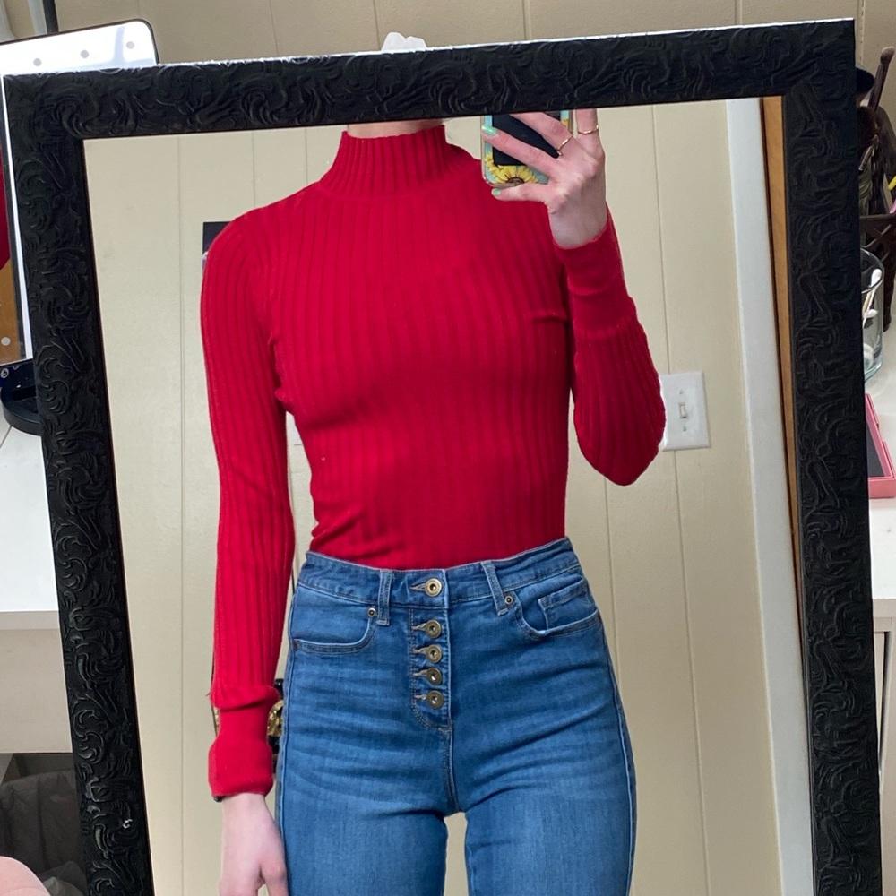 LOFT long sleeve ribbed-knit turtleneck